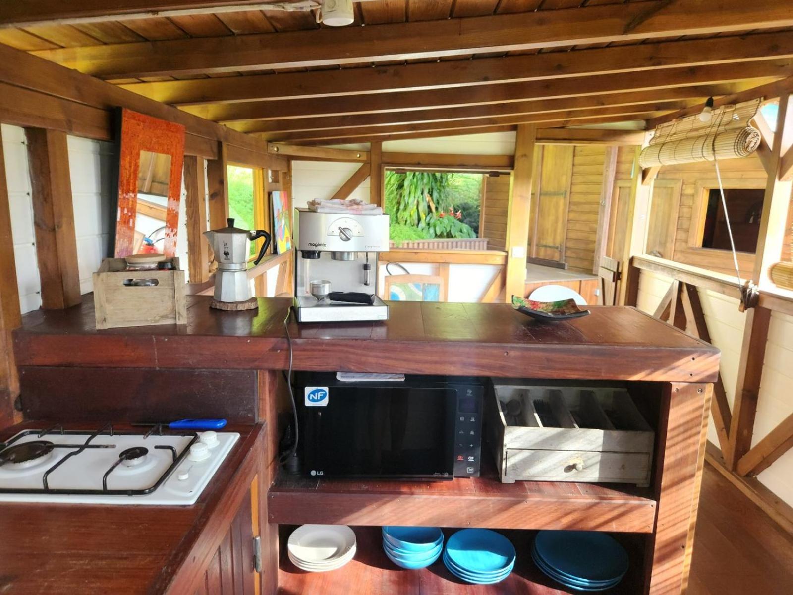 Les Bananes Vertes Ecolodges Saint-Claude Exterior foto